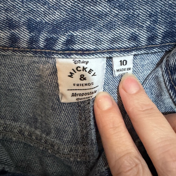 Disney Aeropostale Mickey & Friends Women's Denim Cut Off Shorts 10 Blue - Picture 10 of 10